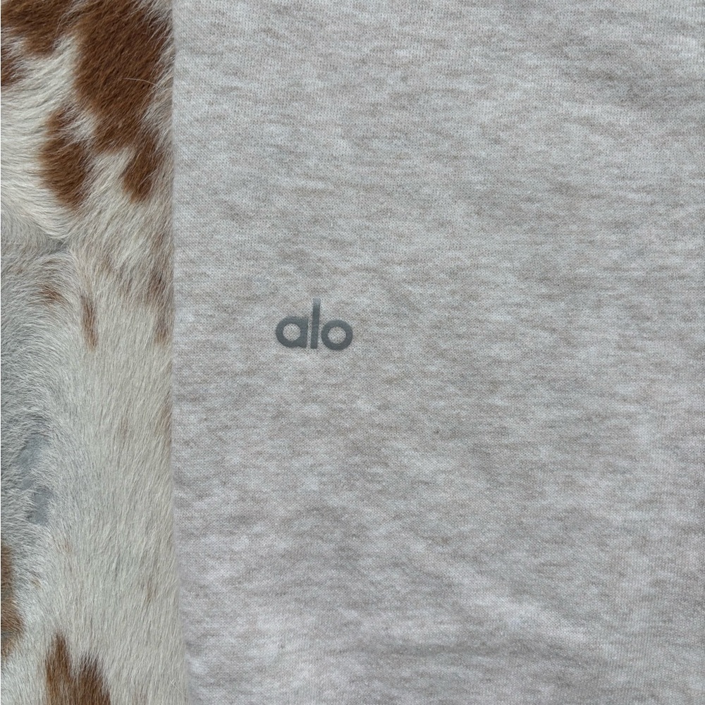 ALO Yoga Gray Sweatpants with Elastic Cuffs and Drawstring Waistband - Picture 3 of 4